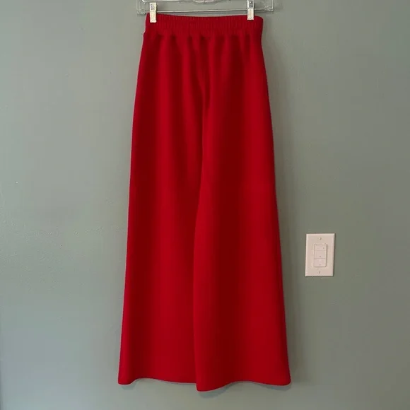 SPANX Red Air Essentials Wide Leg Pants with Drawstring Waist - Picture 4 of 4